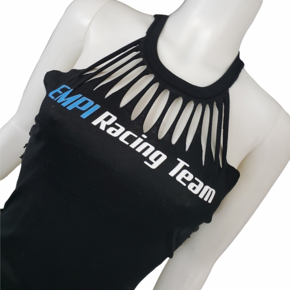 Empi Racing Team A-Cut Slashed Neck Tied Sides Top - Picture 7 of 7